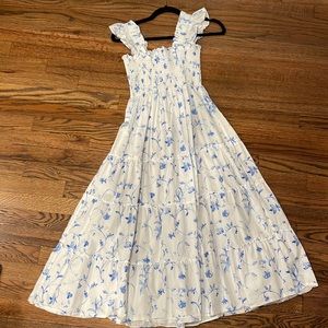 Hill House Ellie Nap Dress- Blue Botanical